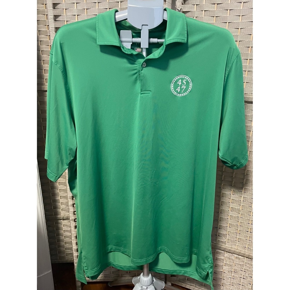 Fairway & Greene Mens XXL Green 45 47 Logo Golf Polo Shirt Made in USA